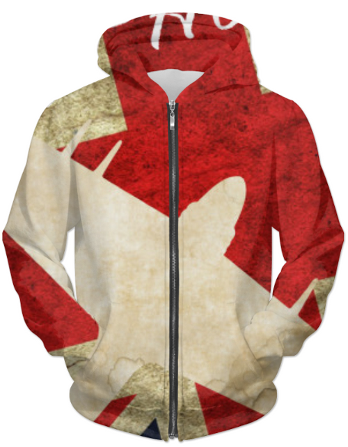 Load image into Gallery viewer, Hawker Typhoon Vintage WW2  UNISEX ZIP HOODIE